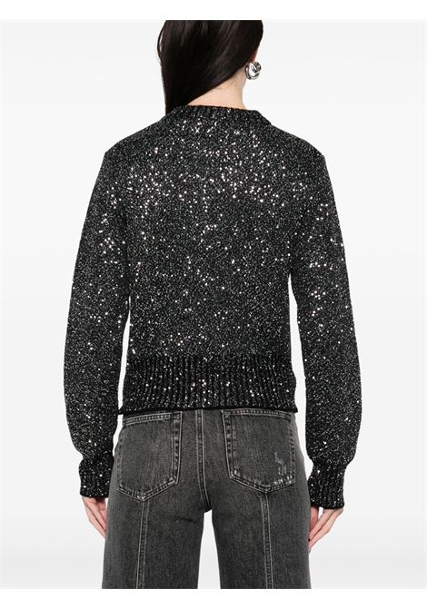 Black sequinned sweater Golden goose - women GOLDEN GOOSE | GWP01165P00182390100